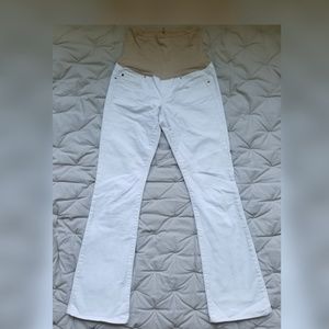Maternity White Bootcut Jeans Sz 26/2